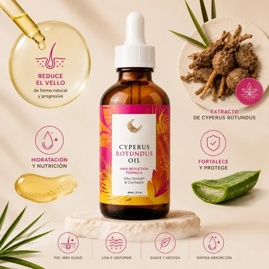 Cyperus Rotundus Oil — El Secreto Milenario contra el Vello